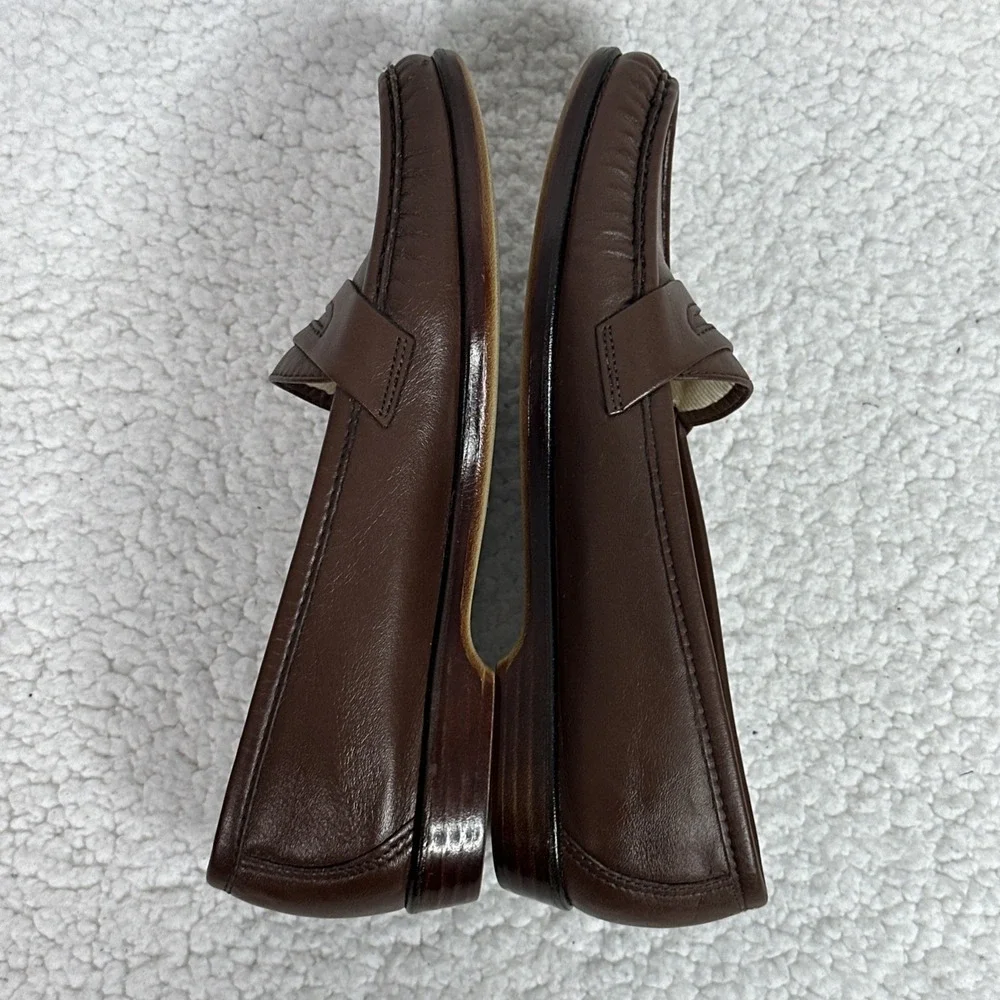 SAS Tripad Comfort Loafers Womens 7 N Brown Leather Penny Slip‎ On Shoes USA